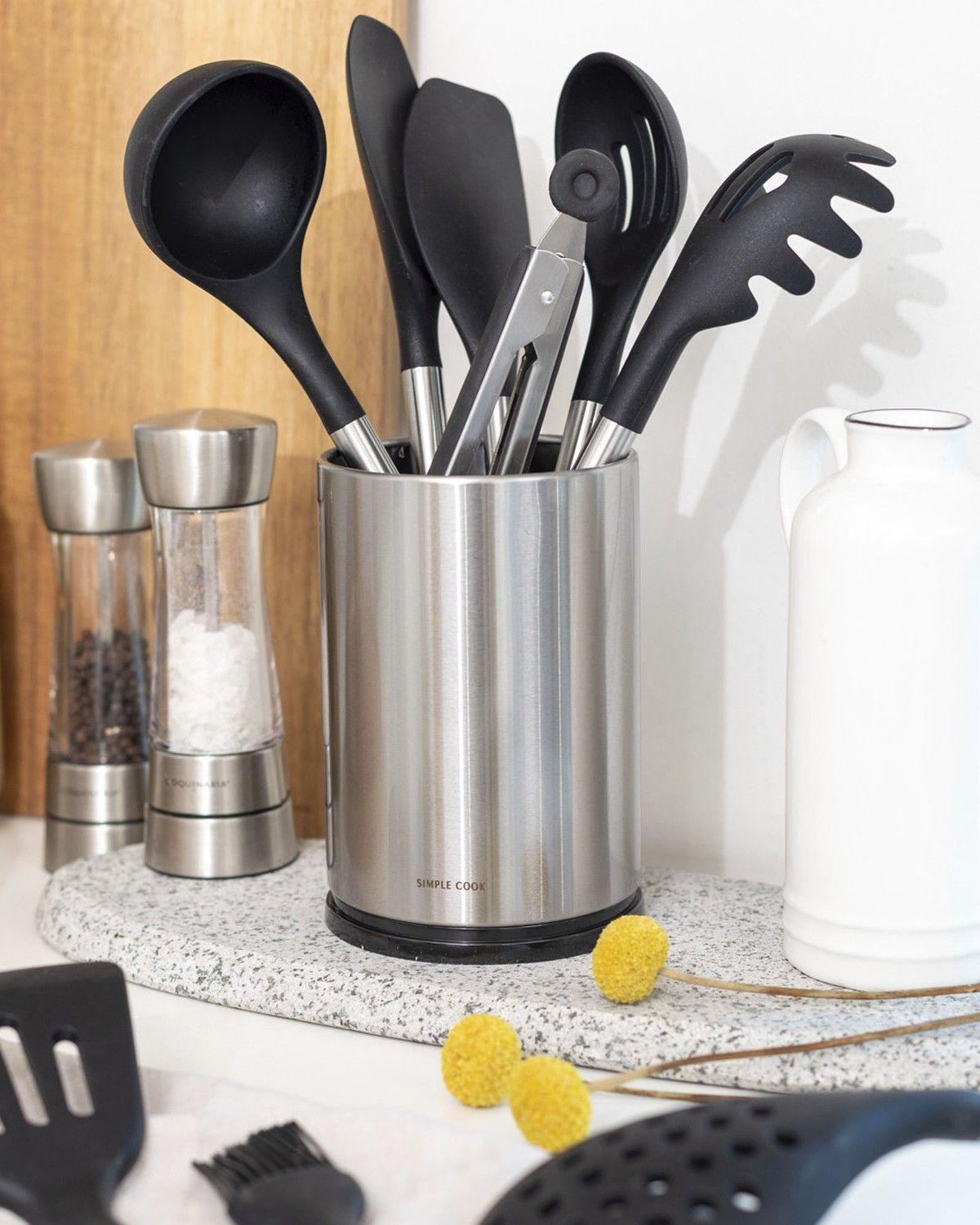 Set de Utensilios Cuisine Negro 10pzs Simple Cook-5