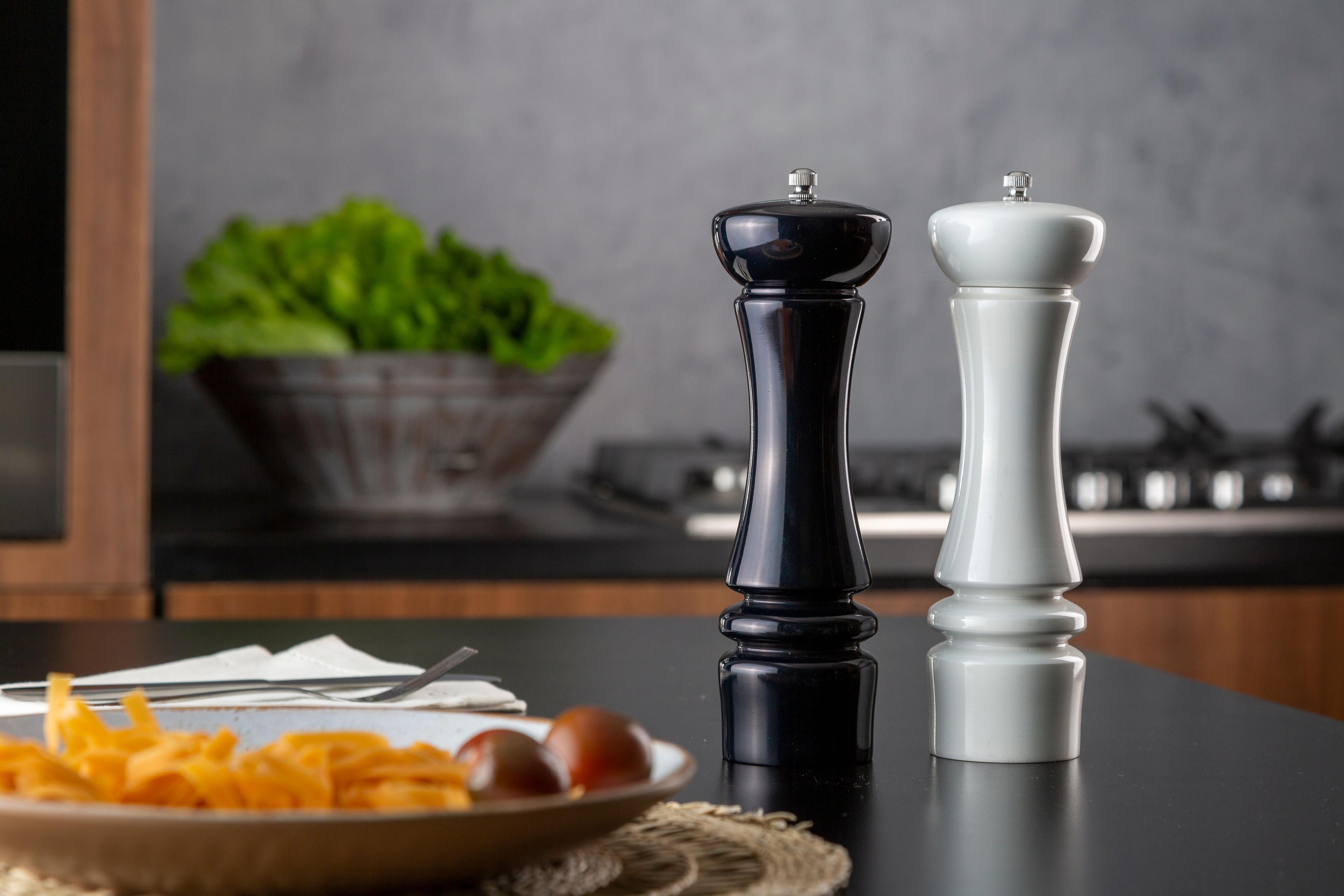 Set Salero y Pimentero Simple Cook Black&White 2 pzs-12