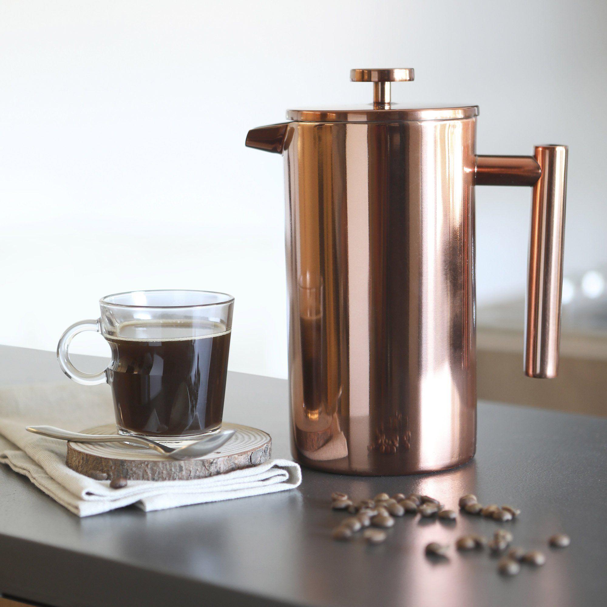 Cafetera Prensa Francesa Simple Cook Bolonia cobre-5