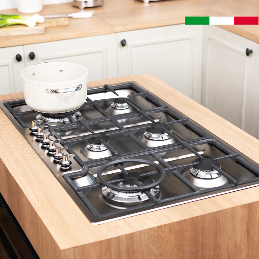 Encimera Smeg Gas Estetica Clasica 90 cm-1