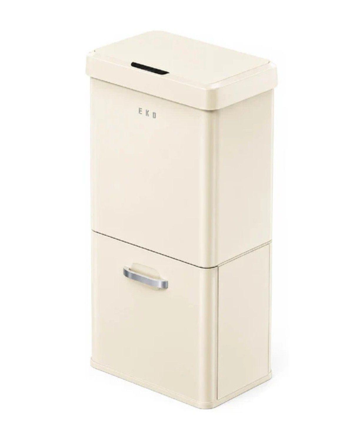 Basurero Vintage 2 recipientes 32L +18L Sensor Bin EKO-0
