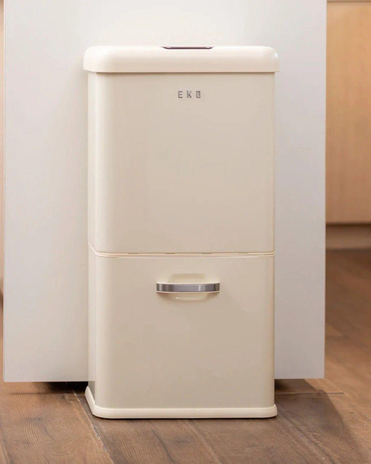 Basurero Vintage 2 recipientes 32L +18L Sensor Bin EKO-3
