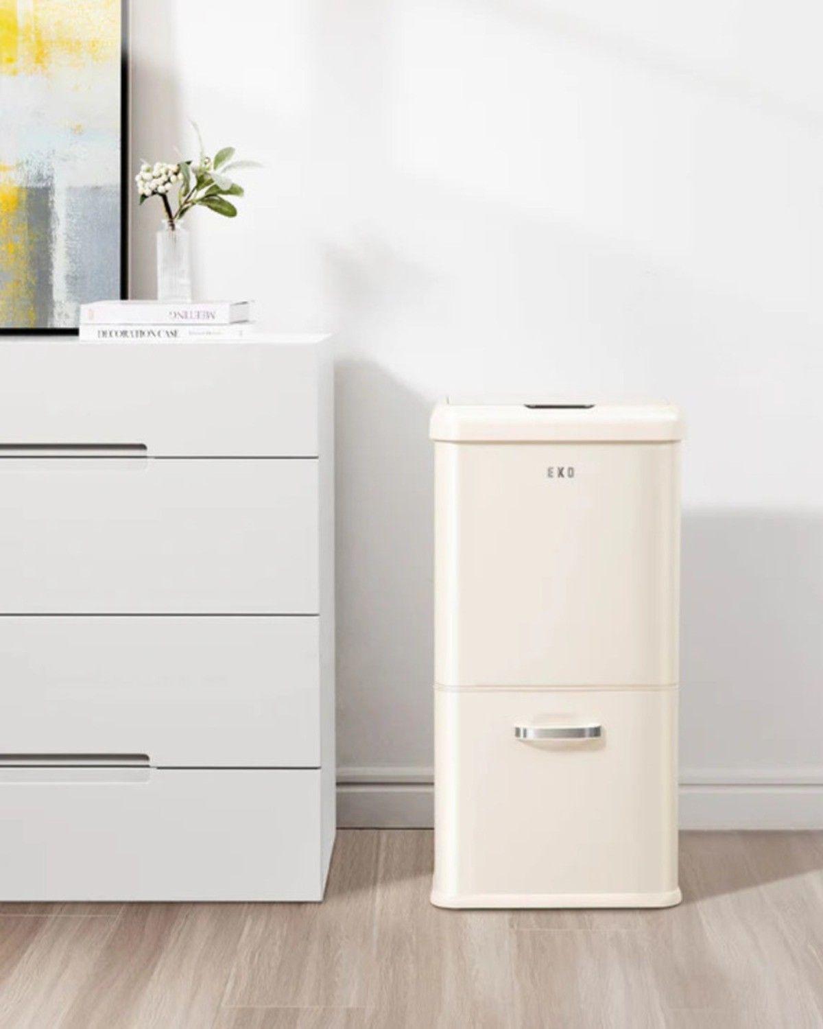 Basurero Vintage 2 recipientes 32L +18L Sensor Bin EKO-4