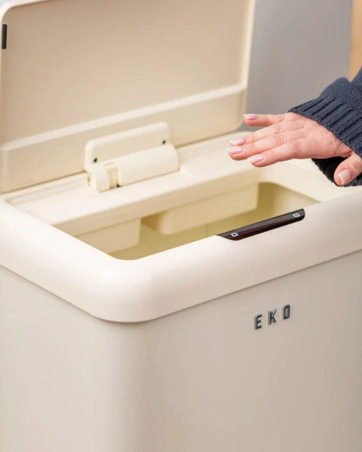 Basurero Vintage 2 recipientes 32L +18L Sensor Bin EKO-6