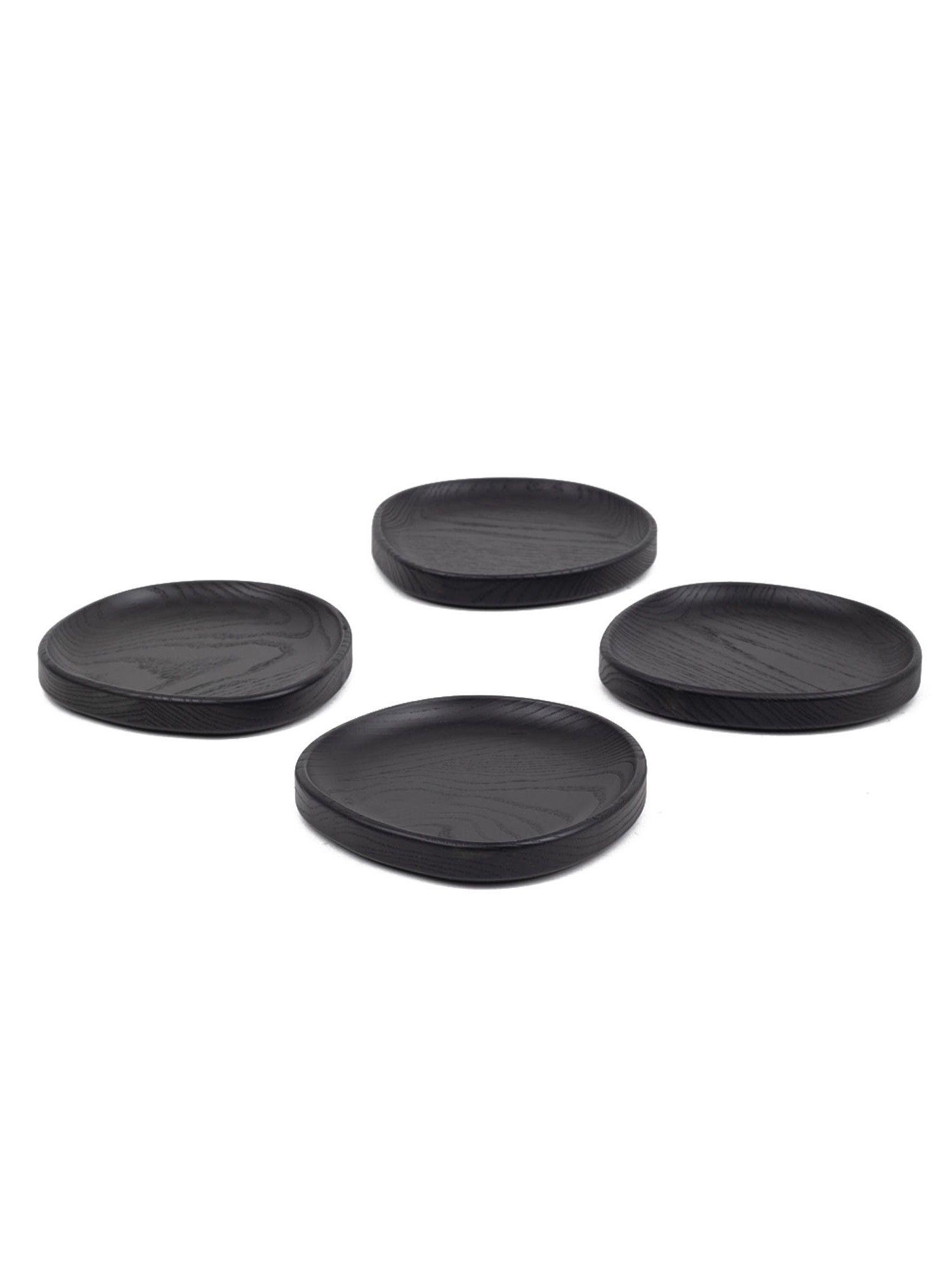 Set 4 platos madera negra Coquinaria-7
