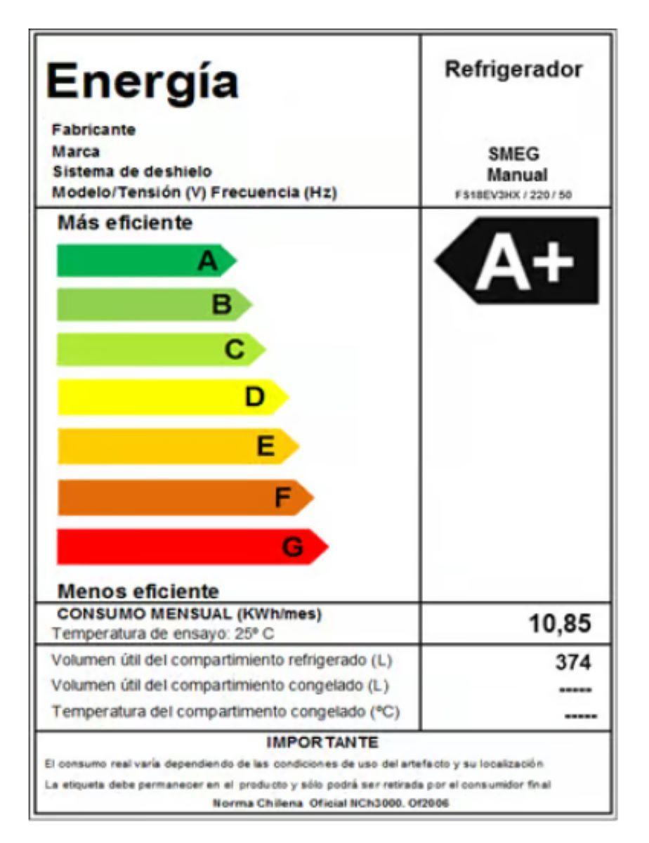 Refrigerador Combinado FS18EV3HX 390 Lts Smeg-4