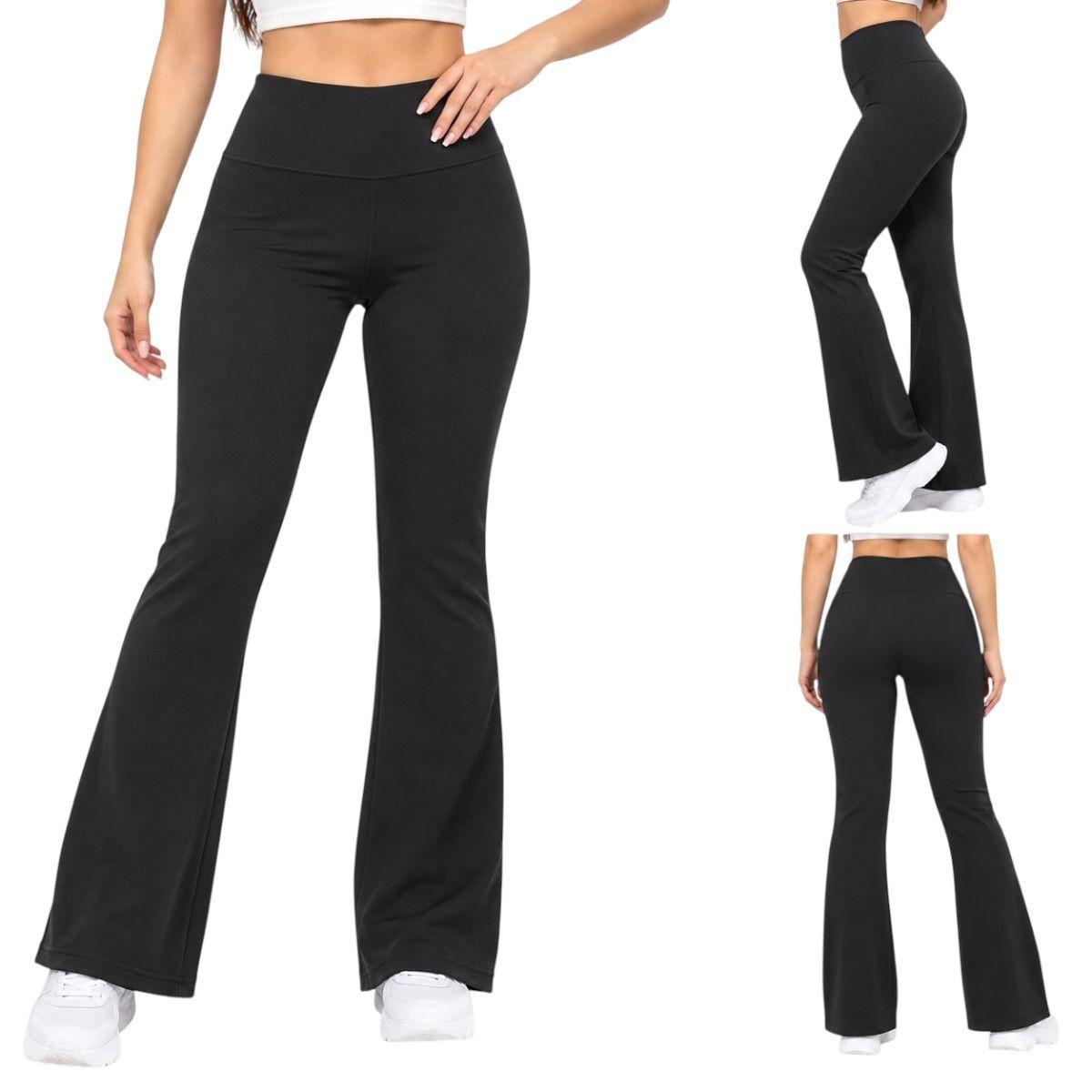Calza Deportiva Flare Mujer Tela Scuba Talla Standard Nacional-1