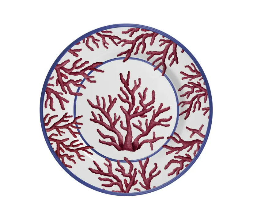 SET VAJILLA 18 PIEZAS CORAL GLABES ROJO-2