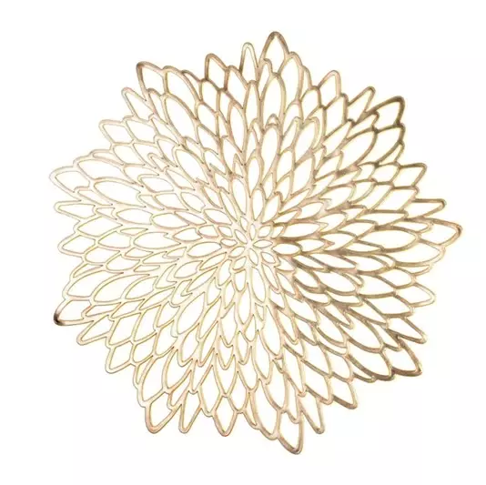 INDIVIDUAL MANDALA PVC 38CM DORADO-0