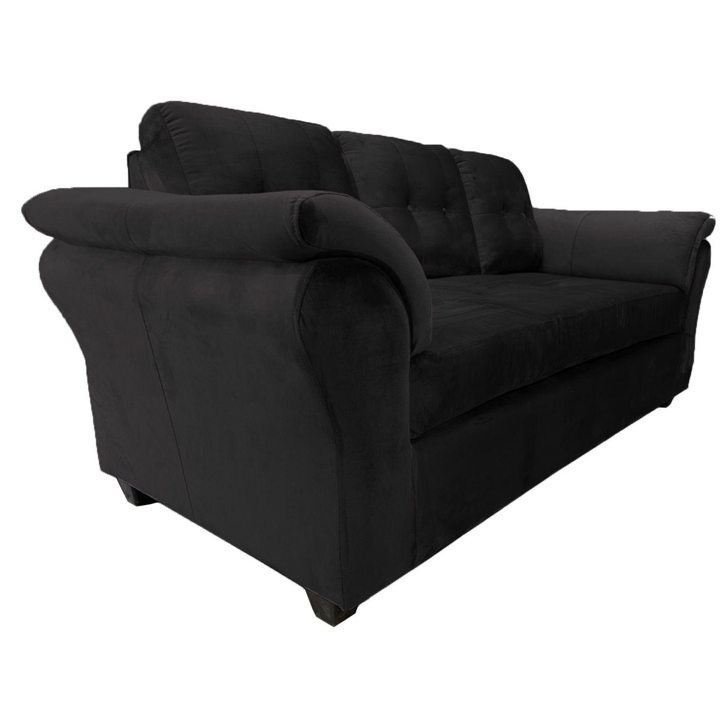 Sof 3 cuerpos Sira Felpa Gris-3