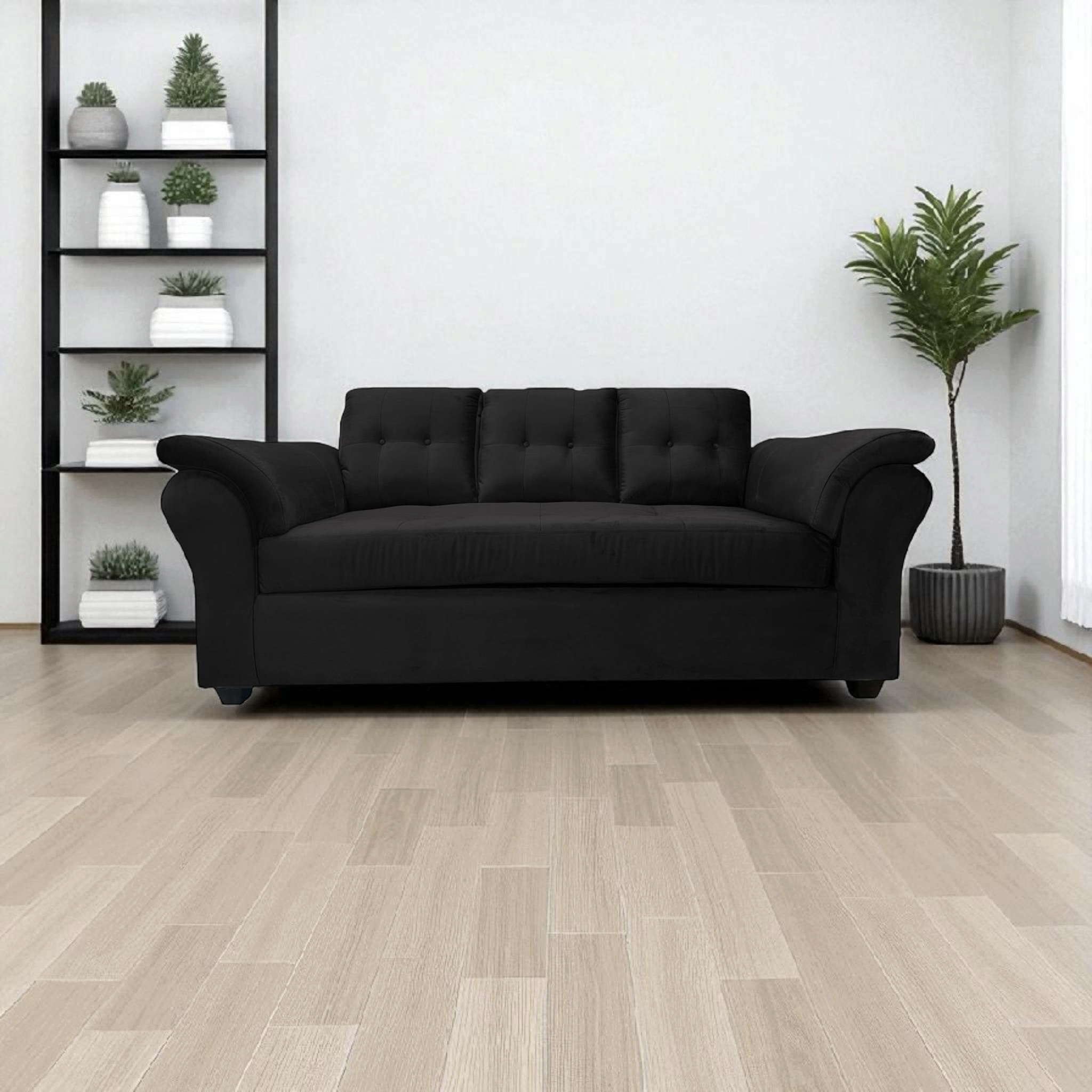 Sof 3 cuerpos Sira Felpa Gris-4