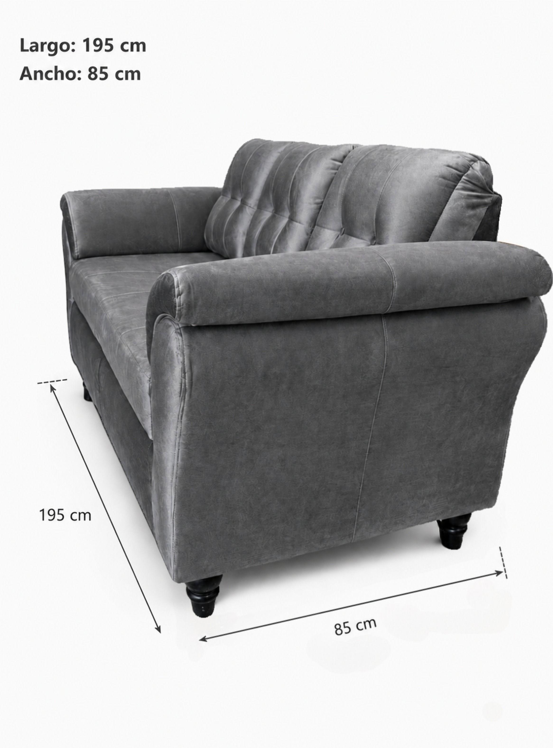 Sofa 3 cuerpos Sira Felpa -4