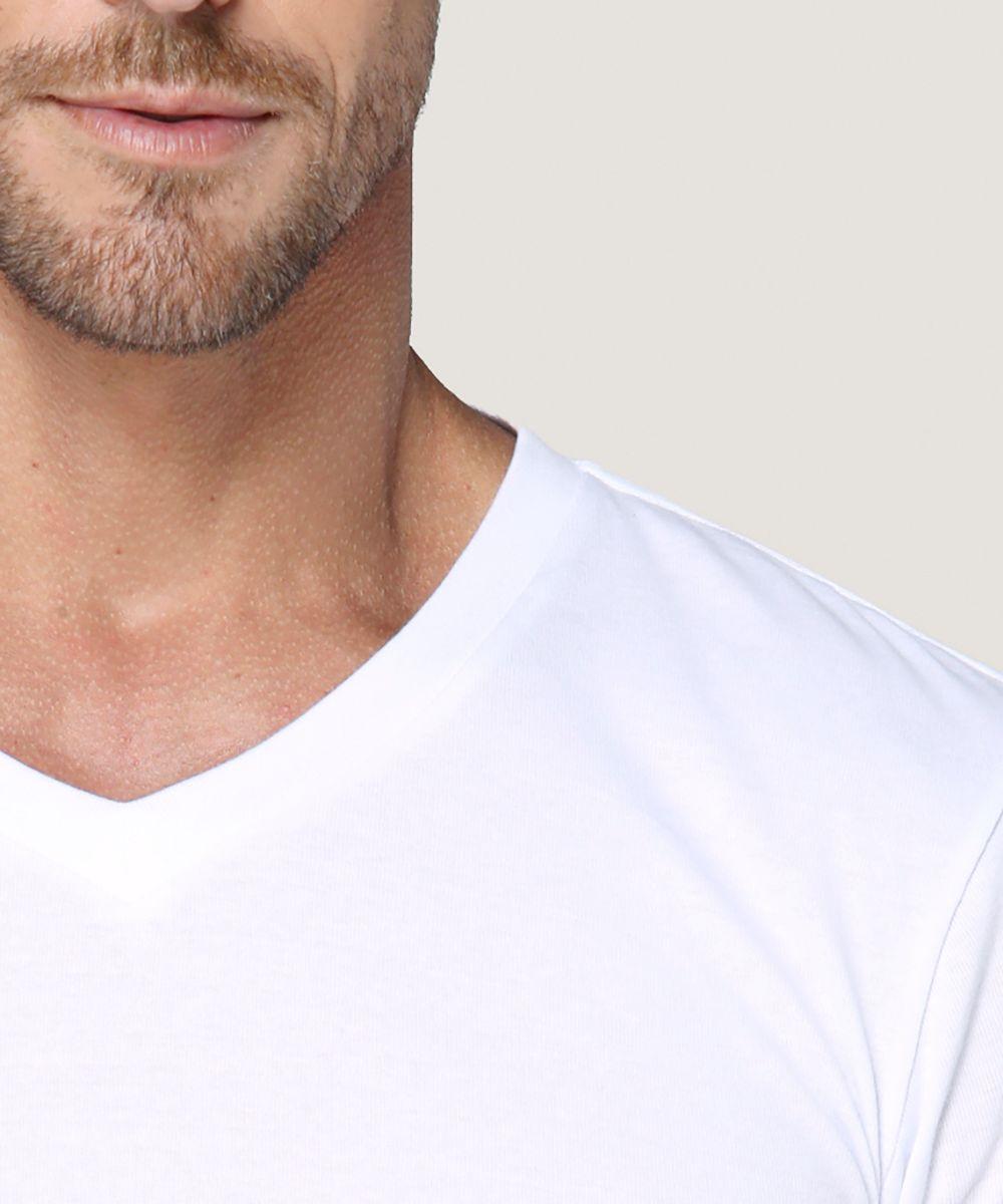 Camiseta Cotton Rib Manga Corta Cuello En V-3