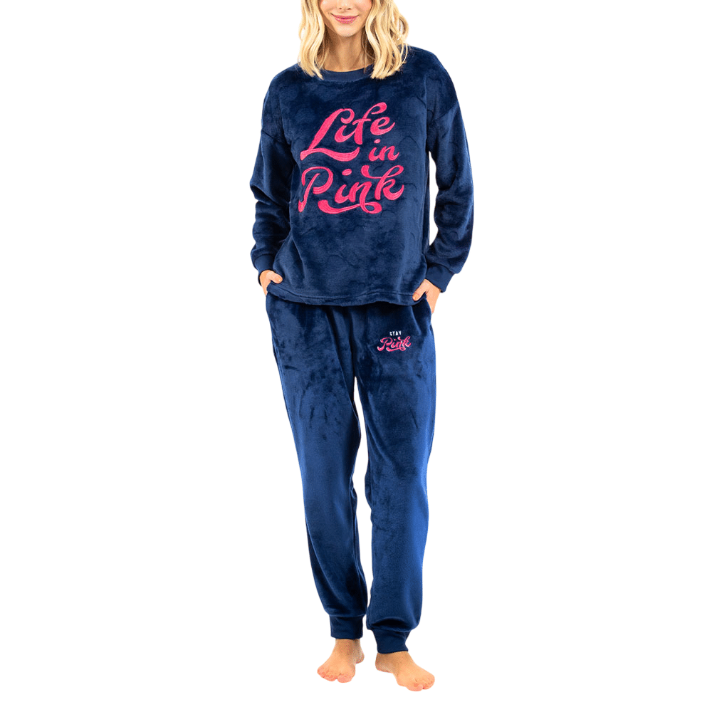 Pijama Polar Bordada Lady Genny-0