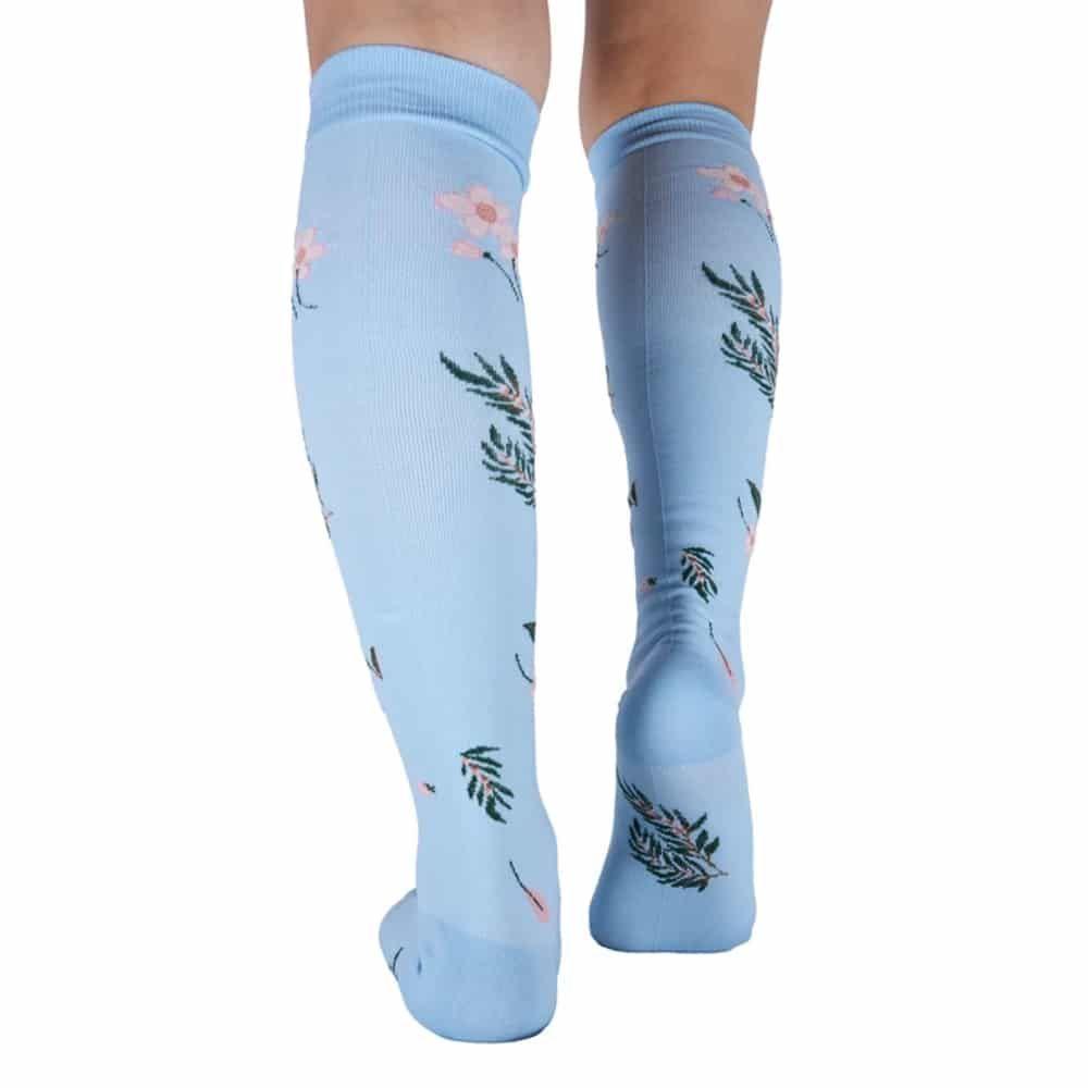 Bucaneras Compresion Nylon Flores Rosadas Mujer TORNASOL-1