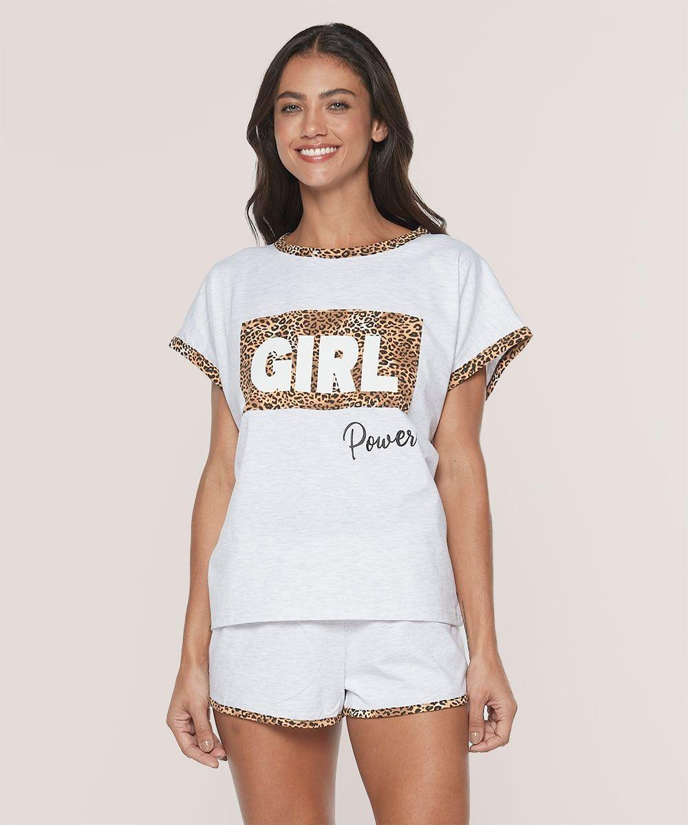 Pijama Algodón Leopardo GIRL POWER | Confianza y Estilo-1