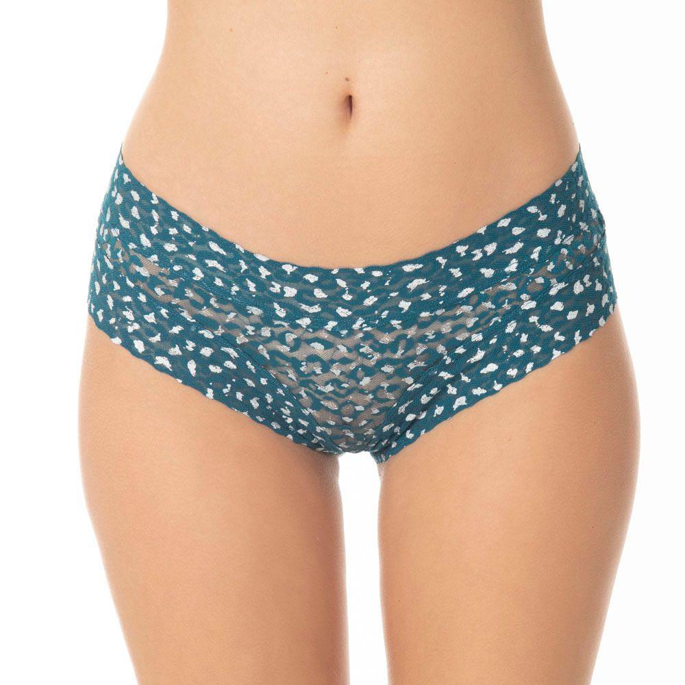 Pantaleta De Encaje Con Detalles Plateados-2