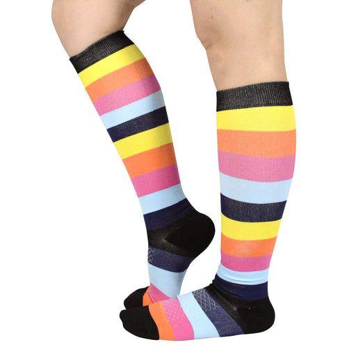 Bucaneras de Compresión Franjas de Colores-0