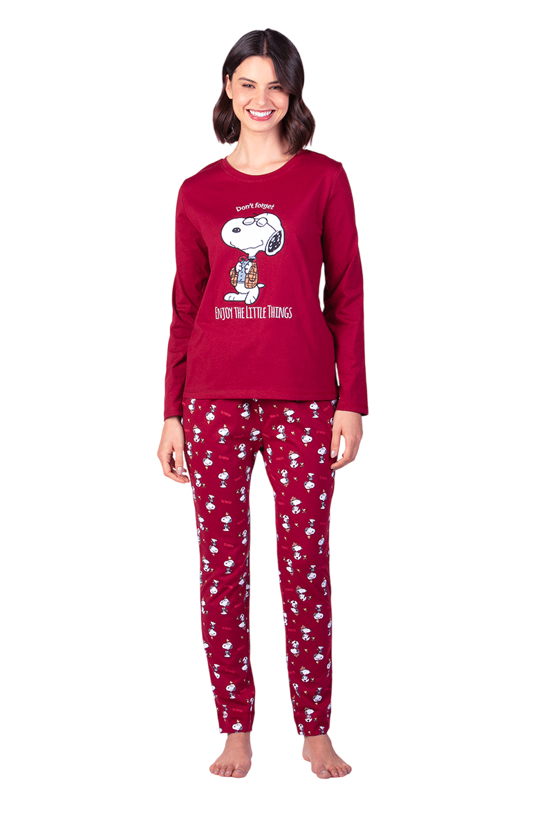 Pijama Algodón Snoopy-0