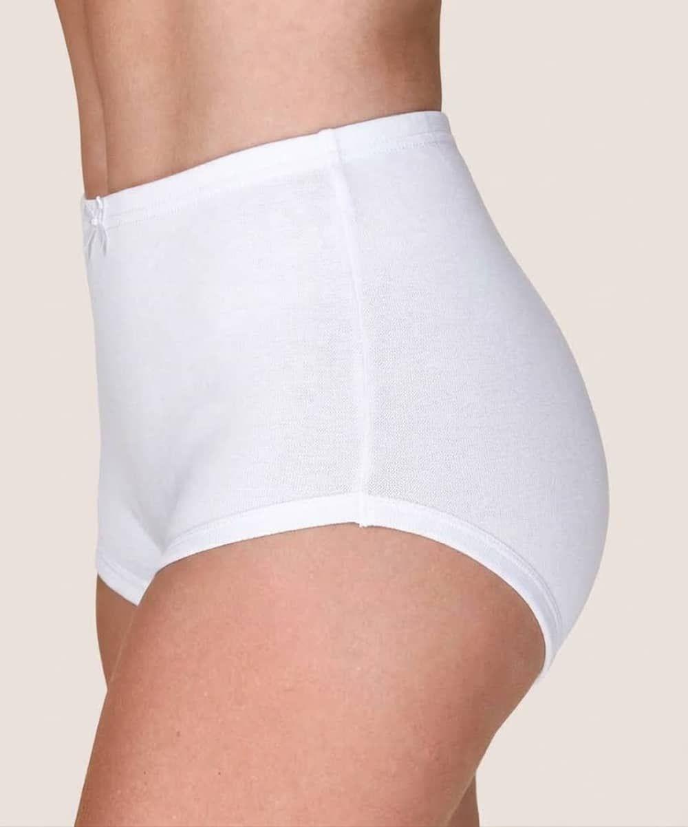 Calzon Cuadro Rib Alto Algodon Acanalado Mujer LADY GENNY-1