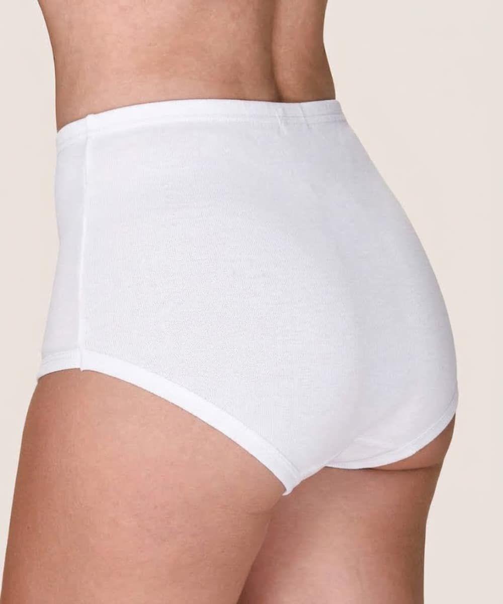Calzon Cuadro Rib Alto Algodon Acanalado Mujer LADY GENNY-2