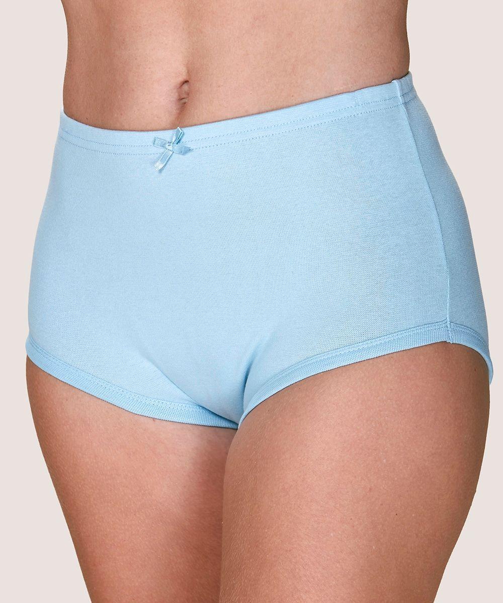 Calzon Cuadro Rib Alto Algodon Acanalado Mujer LADY GENNY-0