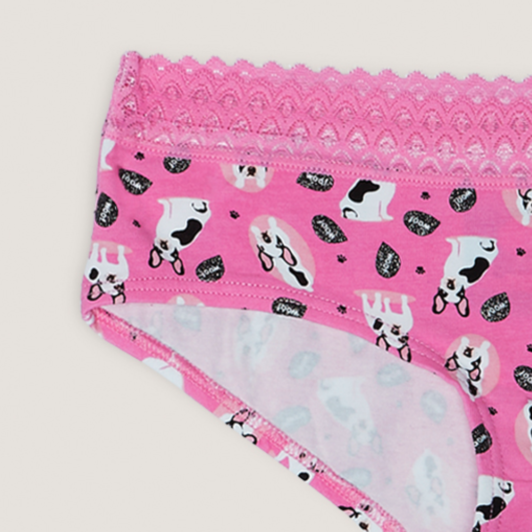 Pantaleta De Algodón Elasticado Niña-1