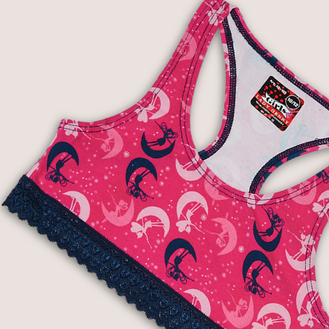 Top de Algodón Estampado con Encaje-2