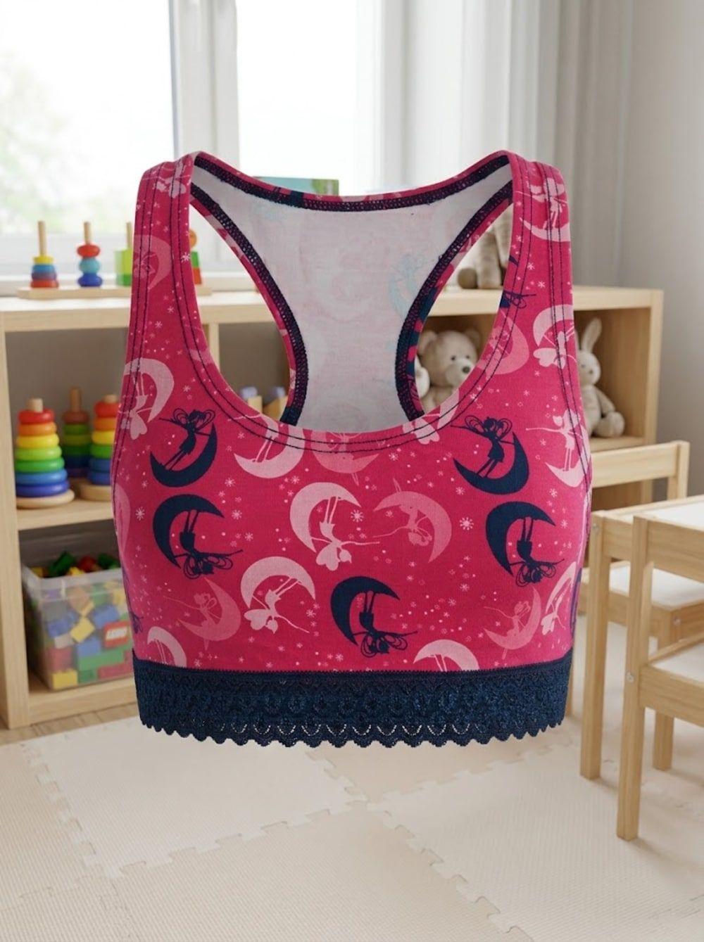Top de Algodón Estampado con Encaje Niña Lady Genny-5