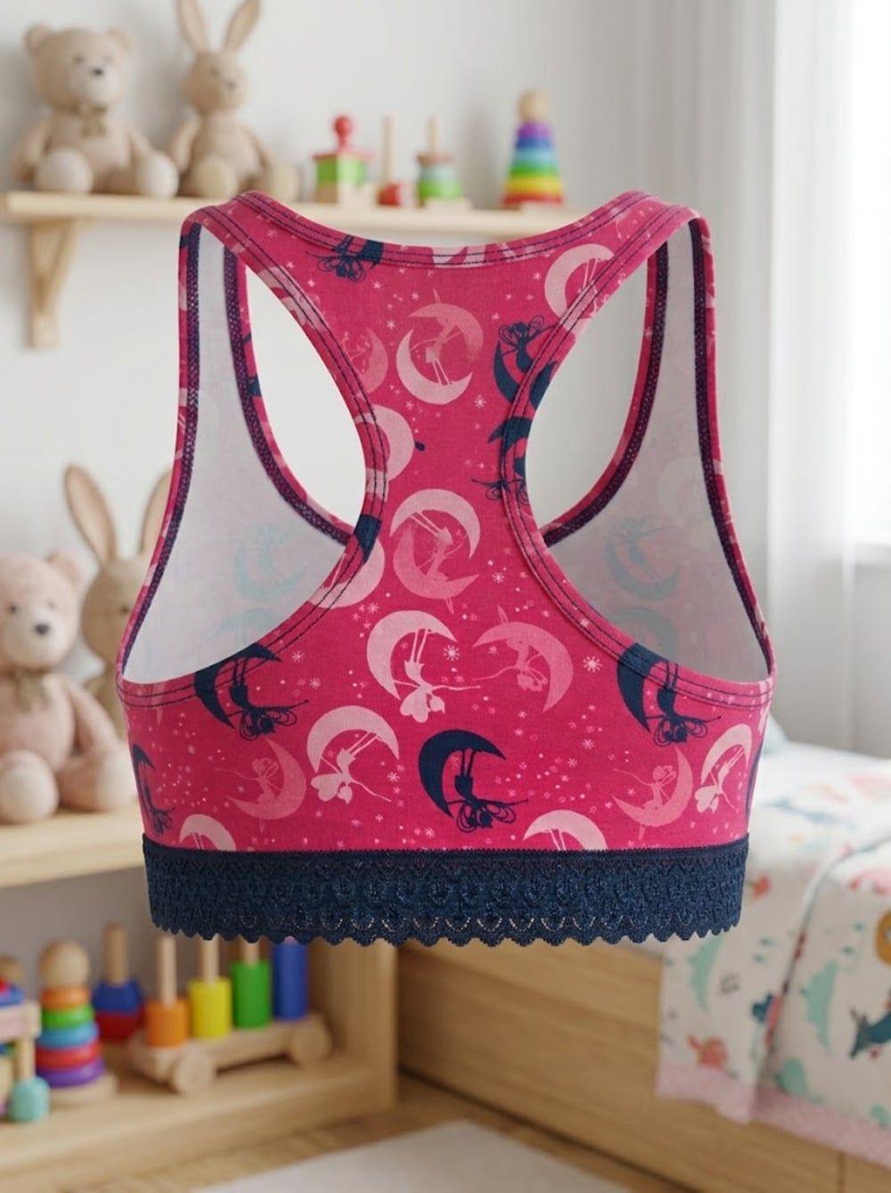 Top de Algodón Estampado con Encaje Niña Lady Genny-7