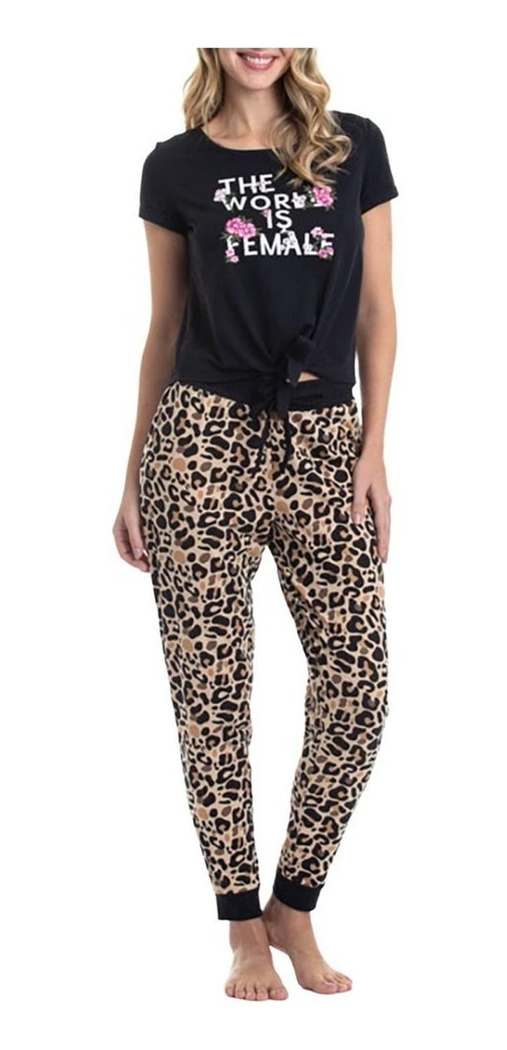 Pijama Cotton Lady Genny XXL negro-0