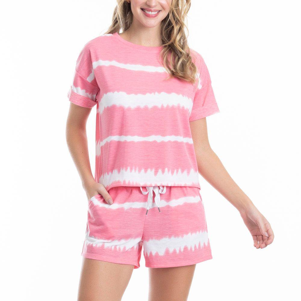 Pijama Veraniego Tie Dye para Mujeres-0
