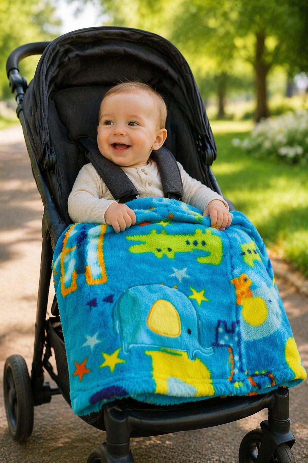 Manta Extra Suave Niño PUMUCKI Azul | Máximo Confort Bebés-4