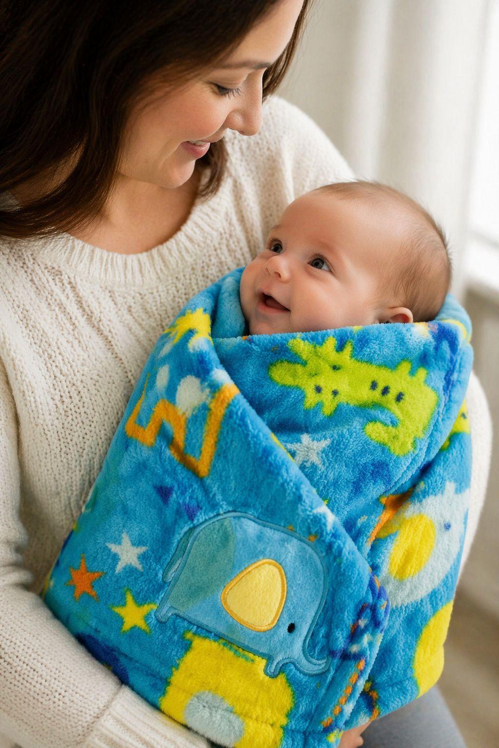 Manta Extra Suave Niño PUMUCKI Azul | Máximo Confort Bebés-6