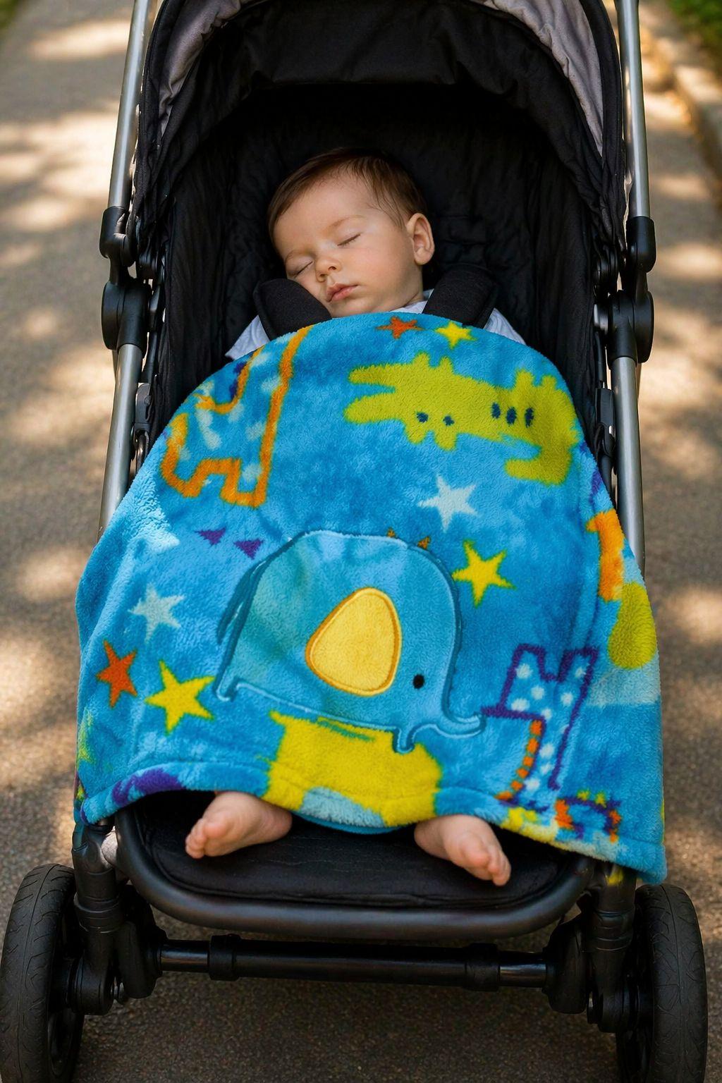 Manta Extra Suave Niño PUMUCKI Azul | Máximo Confort Bebés-7