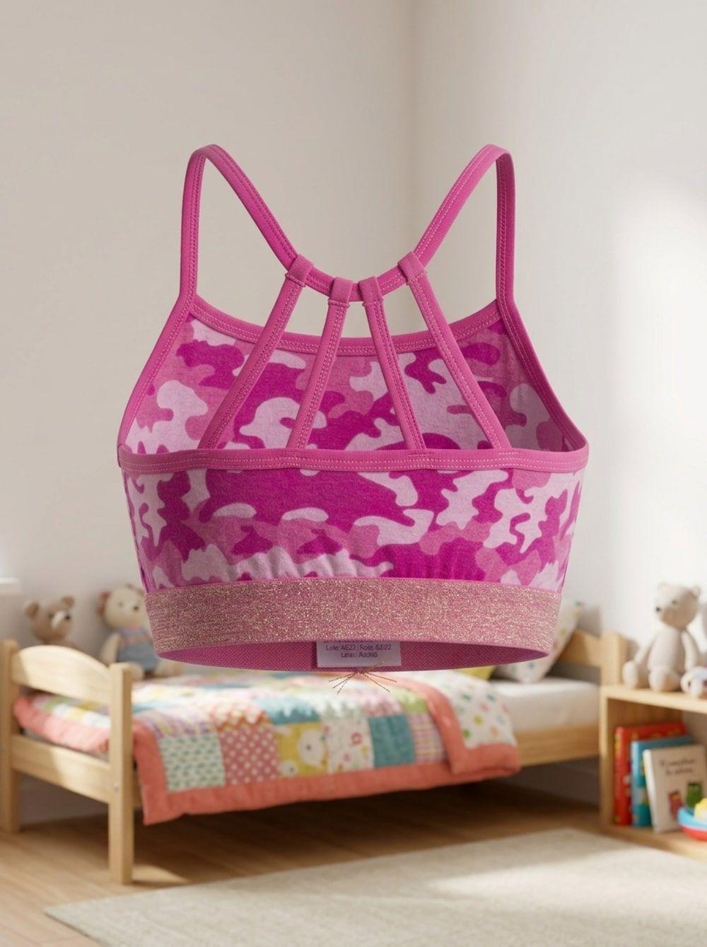 Top Algodon Estampado LADY GENNY Elastico con glitter  Niña-5