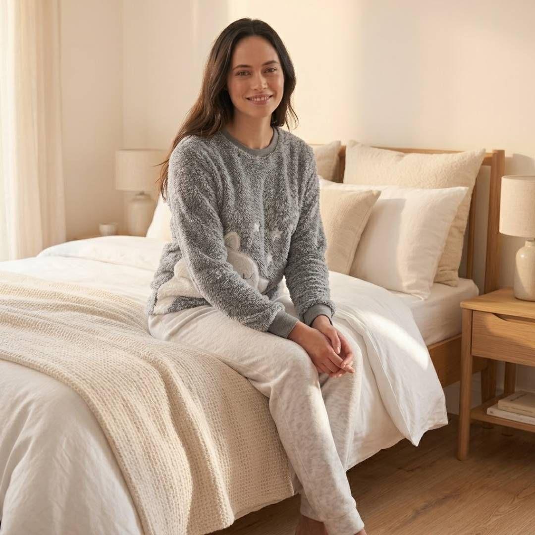 Pijama Polar Peluche Mujer | Suavidad Inigualable-4
