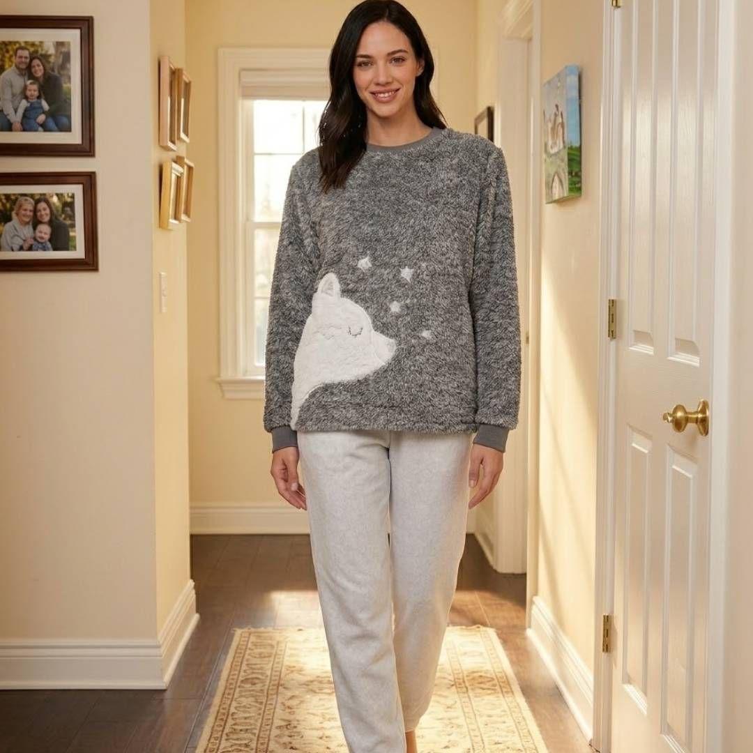 Pijama Polar Peluche Mujer | Suavidad Inigualable-6