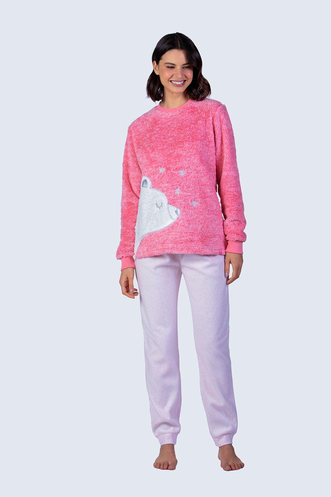 Pijama Polar Peluche Mujer | Suavidad Inigualable-0