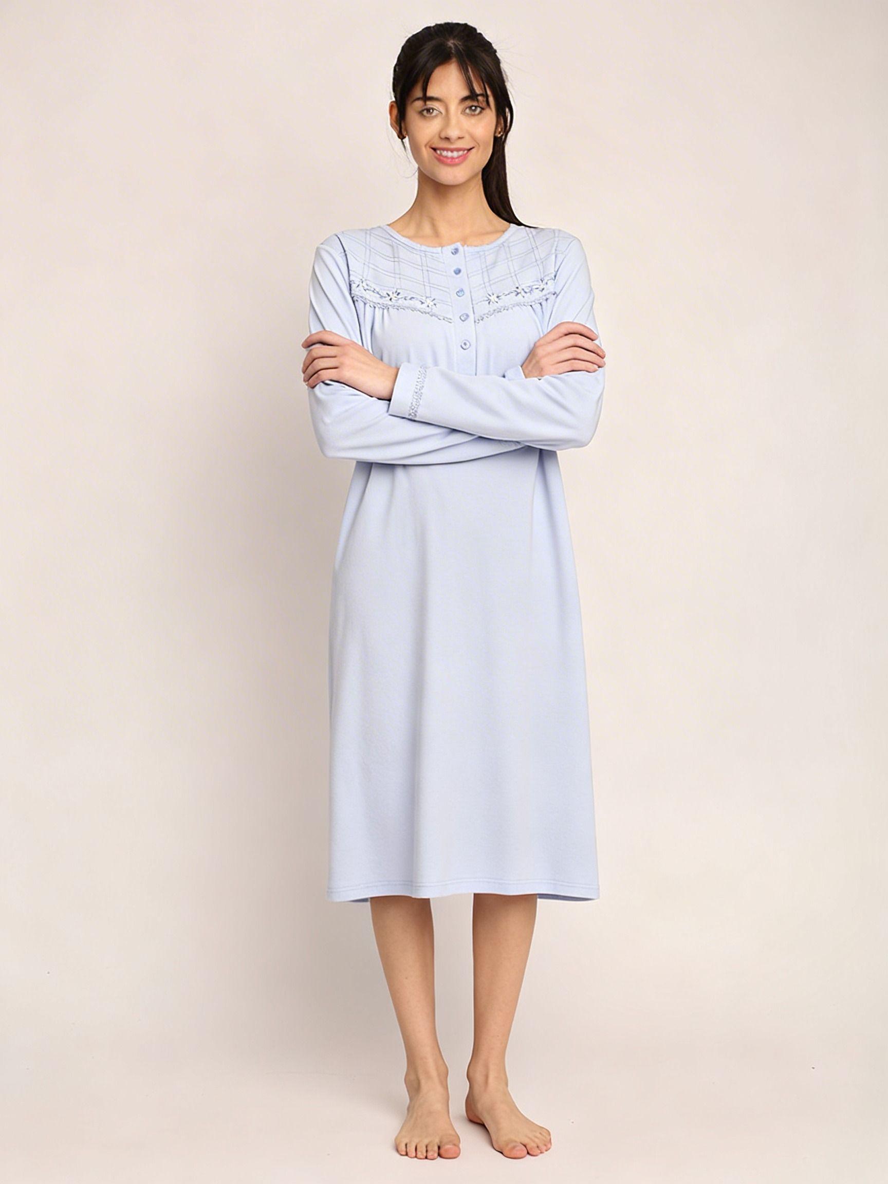 Camisa algodón liso con bordado tallas grandes | Confort-5