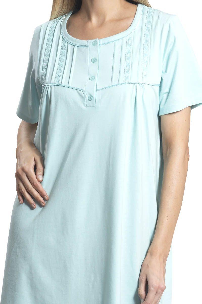 Camisa Algodón Liso Con Alforzas Y Pasacinta Tallas Grandes-1