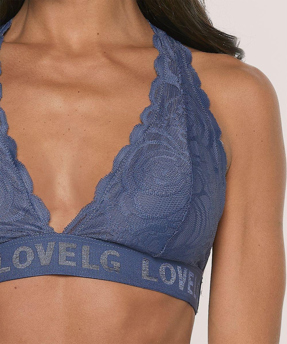 Sostén Bralette Encaje Poliamida Sin Arco Mujer LADY GENNY-3