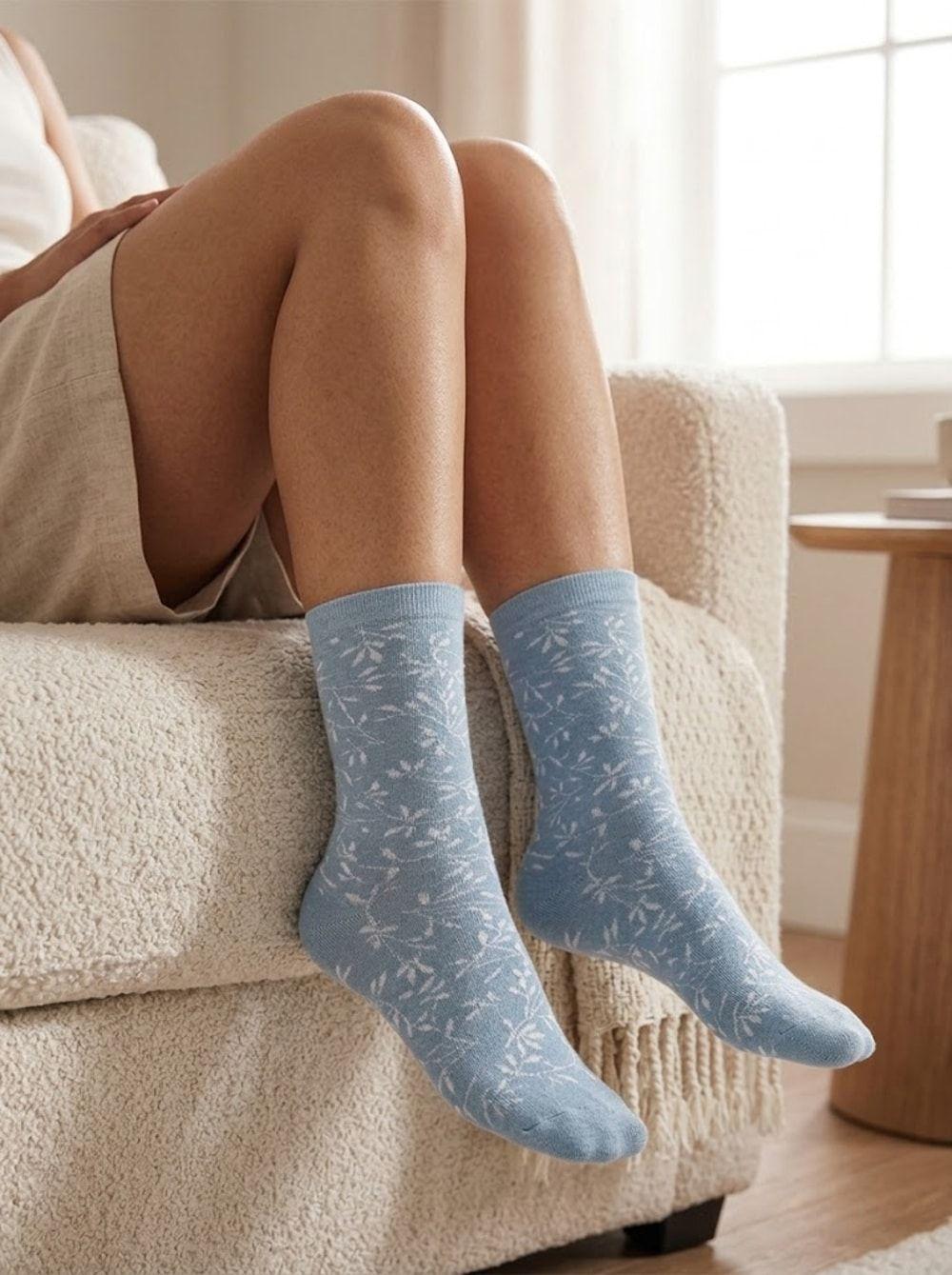 Calcetines Sin Costuras Bambu Estampado MUJER LADY GENNY-3