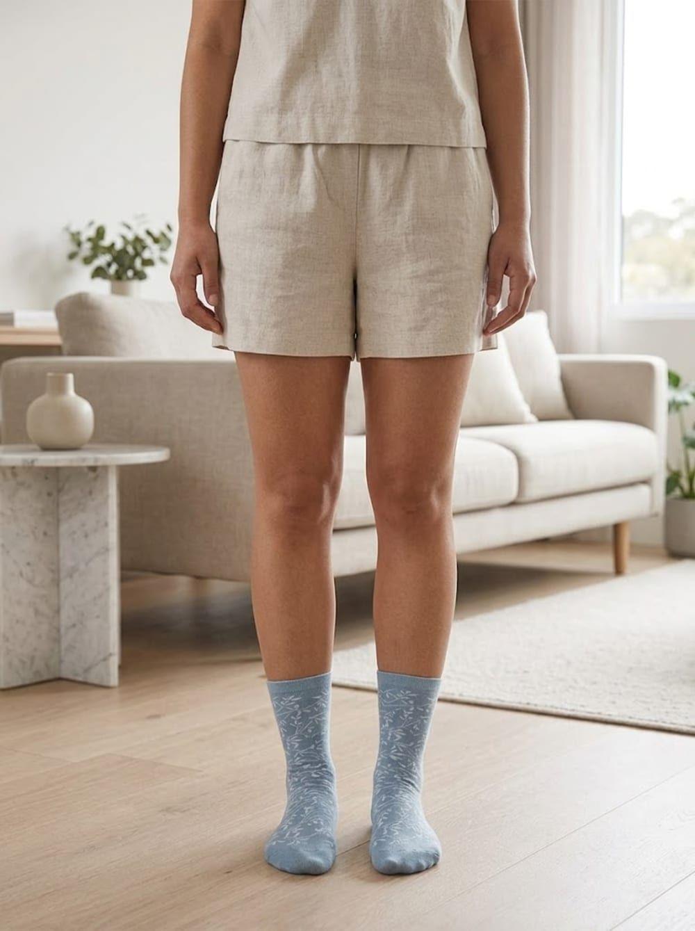 Calcetines Sin Costuras Bambu Estampado MUJER LADY GENNY-4