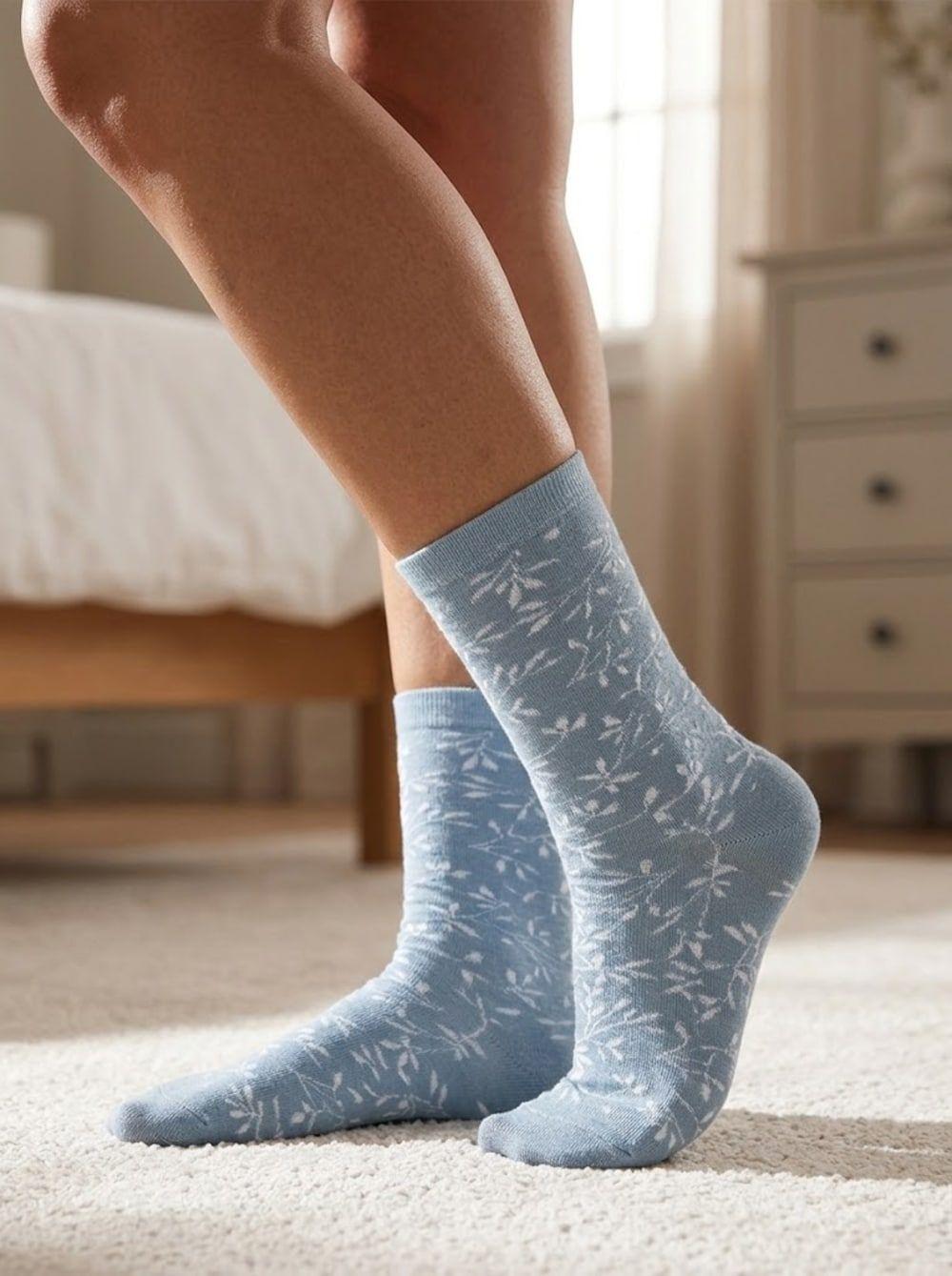 Calcetines Sin Costuras Bambu Estampado MUJER LADY GENNY-7