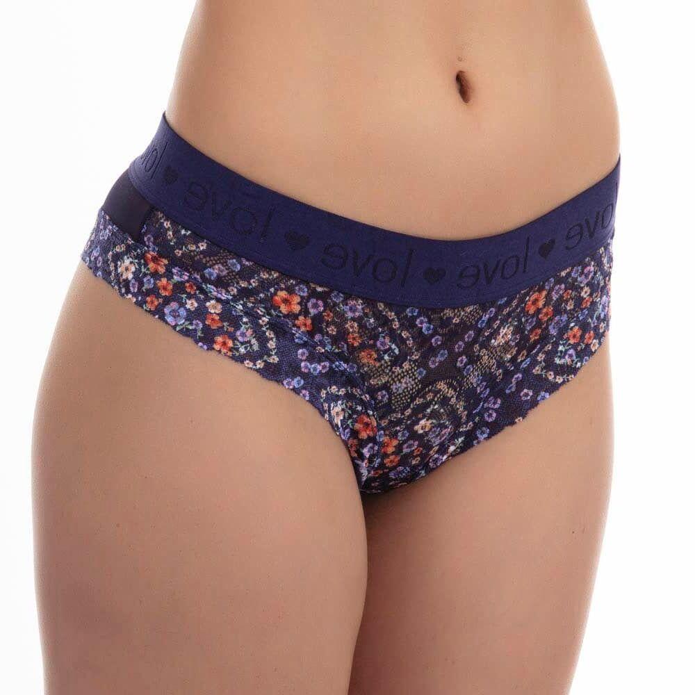 Pantaleta De Encaje Con Malla-2