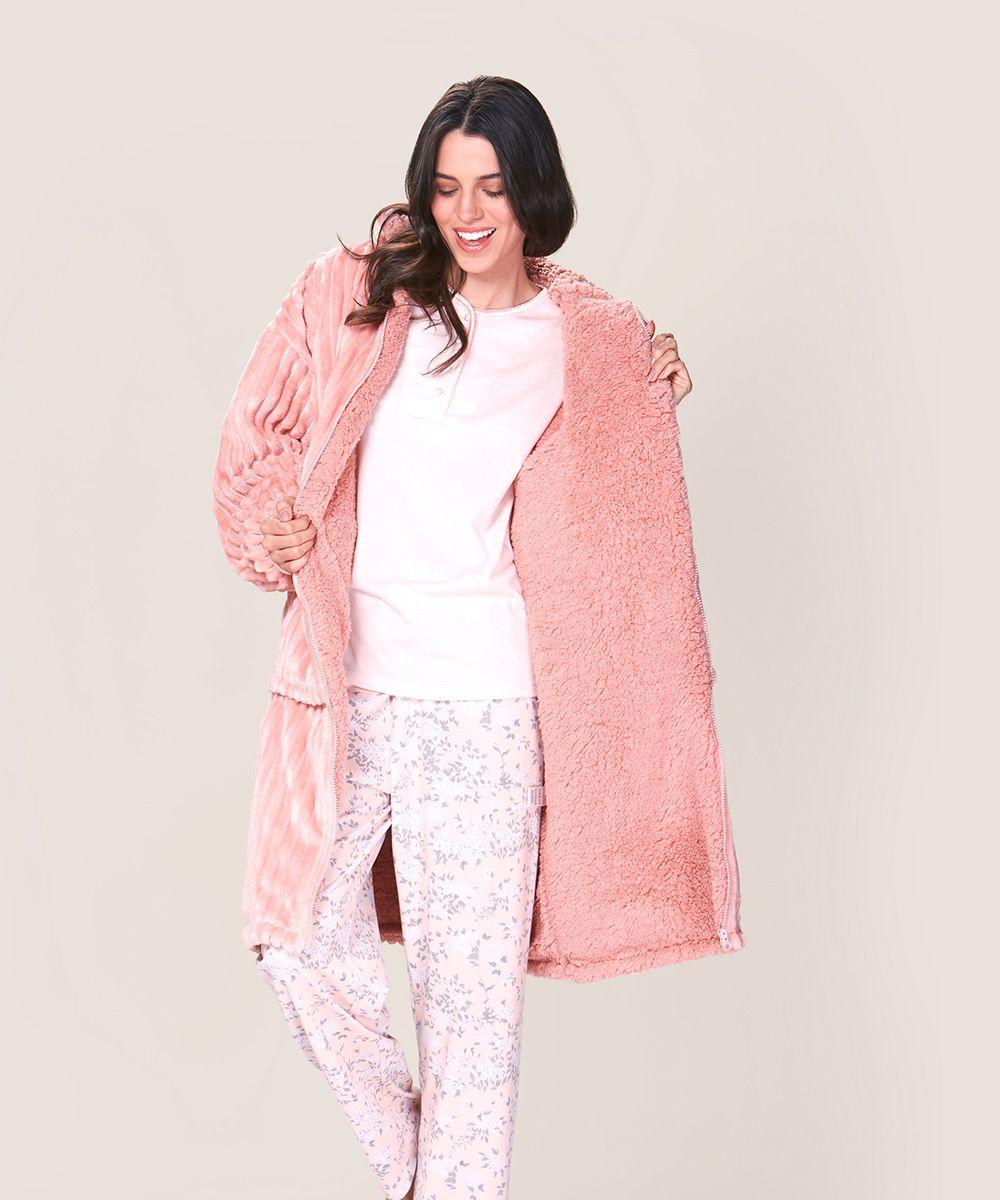 Bata Polar Con Cierre | Abrigo Envolvente Para El Frío-2