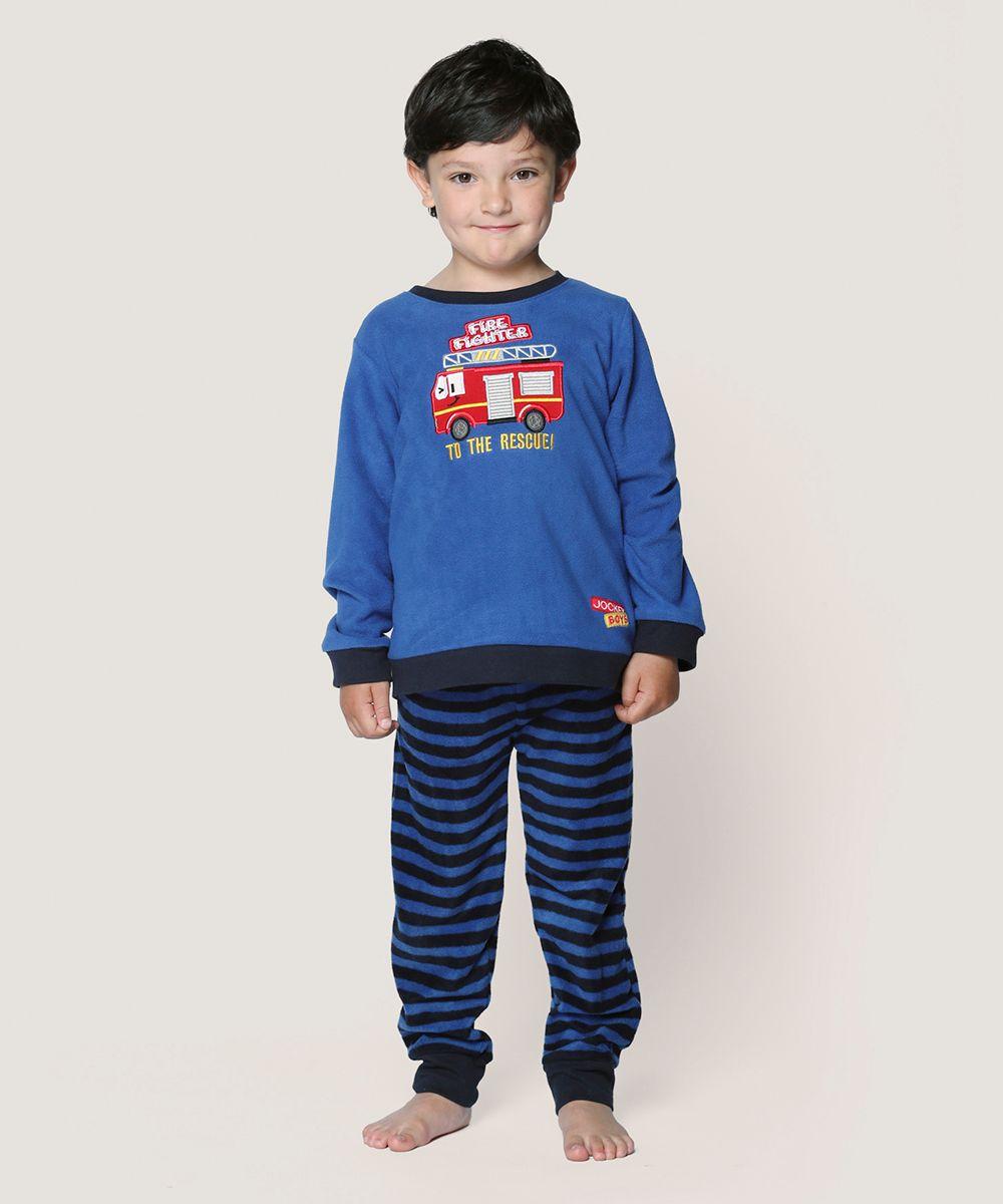 Pijama Micropolar Bomberos Niños | Aventuras Nocturnas-1