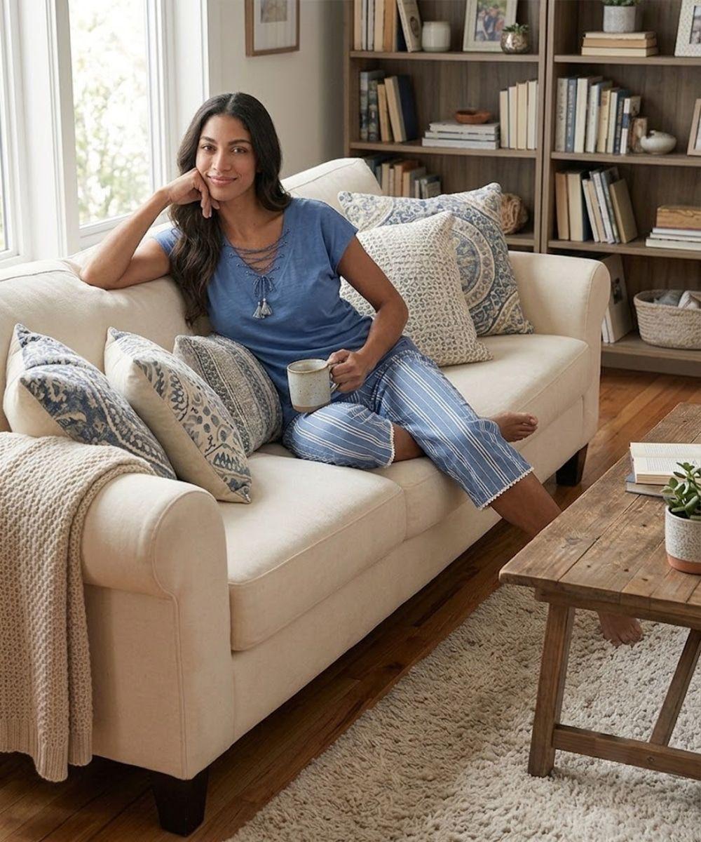 Pijama Verano Mujer Cotton Viscosa | Comodidad Fresca-4