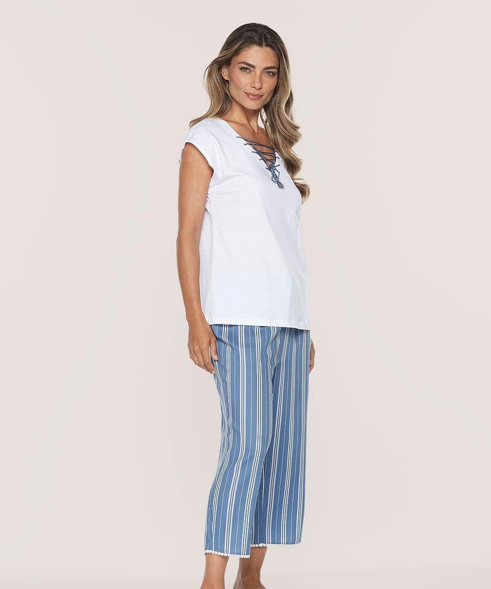 Pijama Verano Mujer Cotton Viscosa | Comodidad Fresca-0